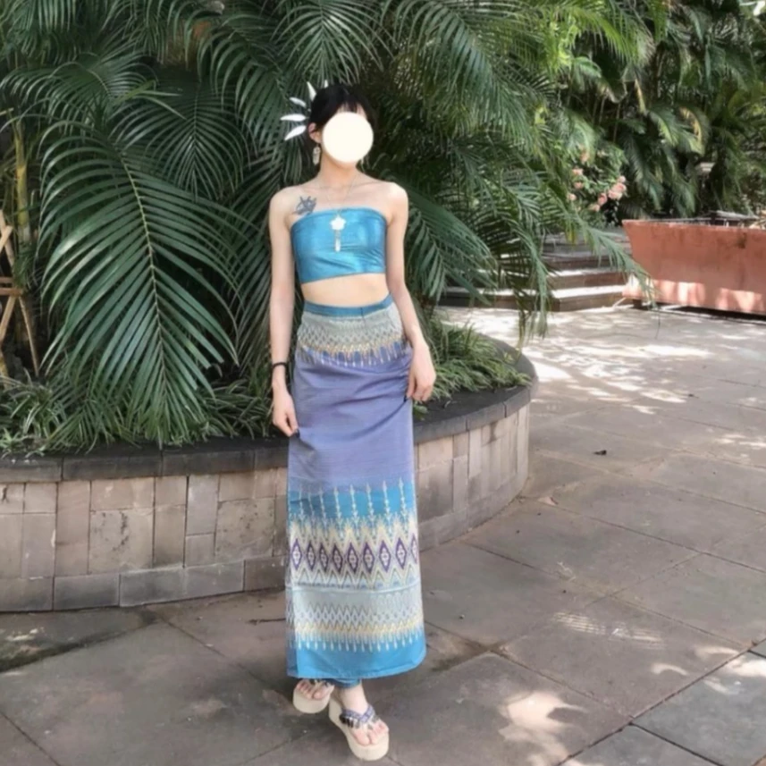 Batik Sarong Wrap - Традиционная тайская одежда для женщин, комплект