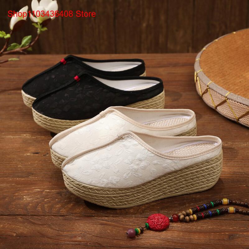 Ethnic Style - Новые стильные тапочки, легкие, на толстой