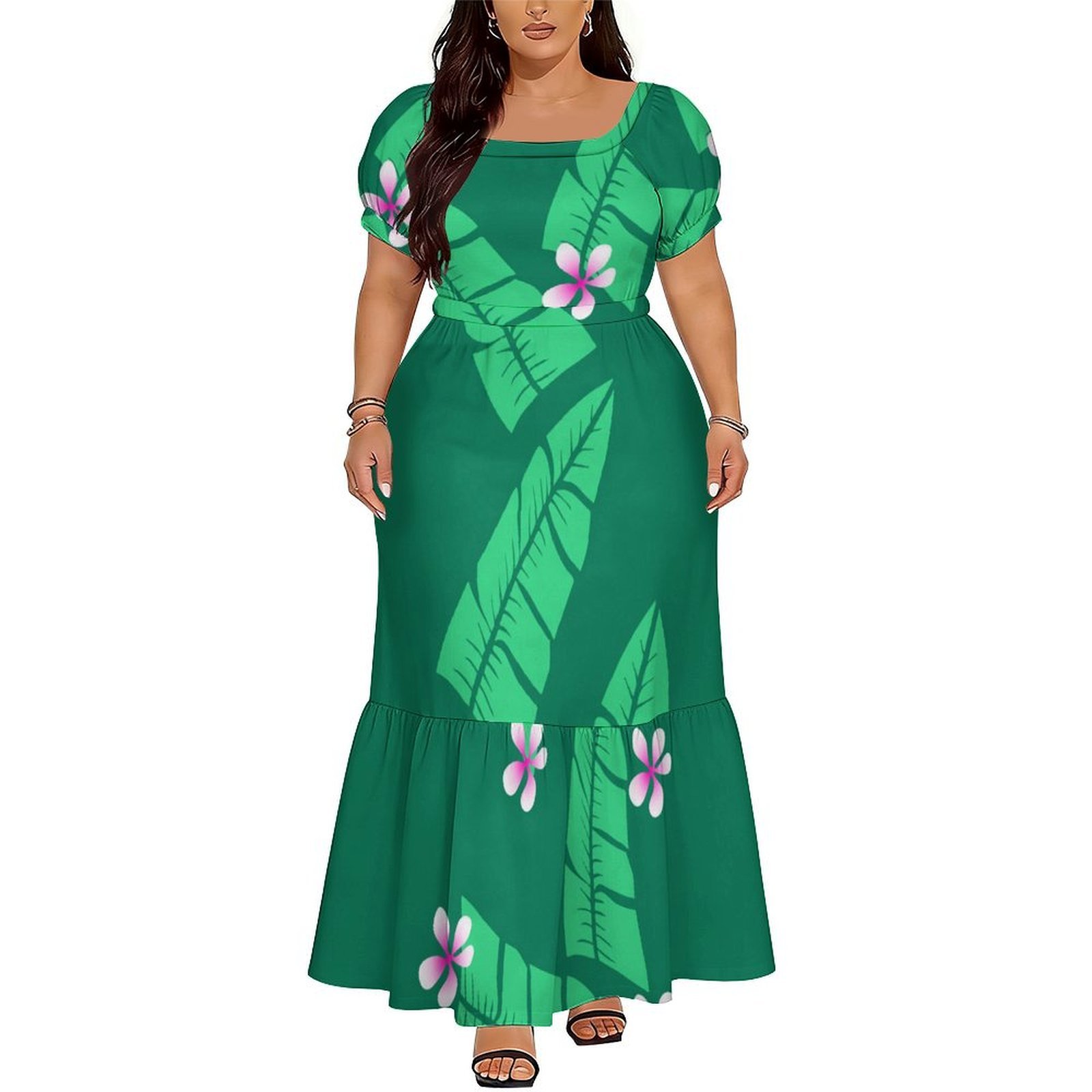 Ethnic Style Dresses - Удобное женское платье с коротким рукавом