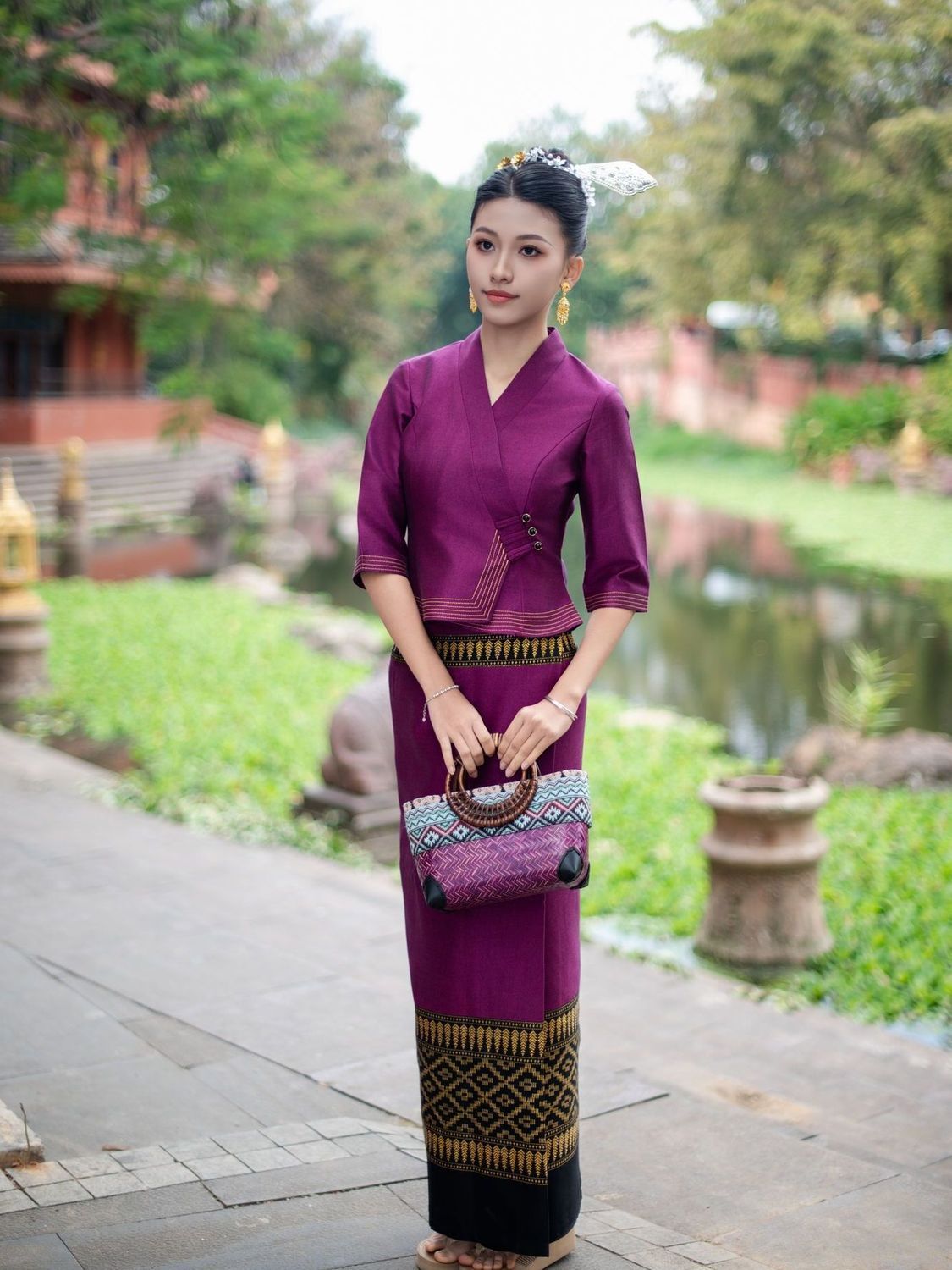 Длинная юбка Гья из Таиланда М – обзор и цена Batik Sarong Wrap